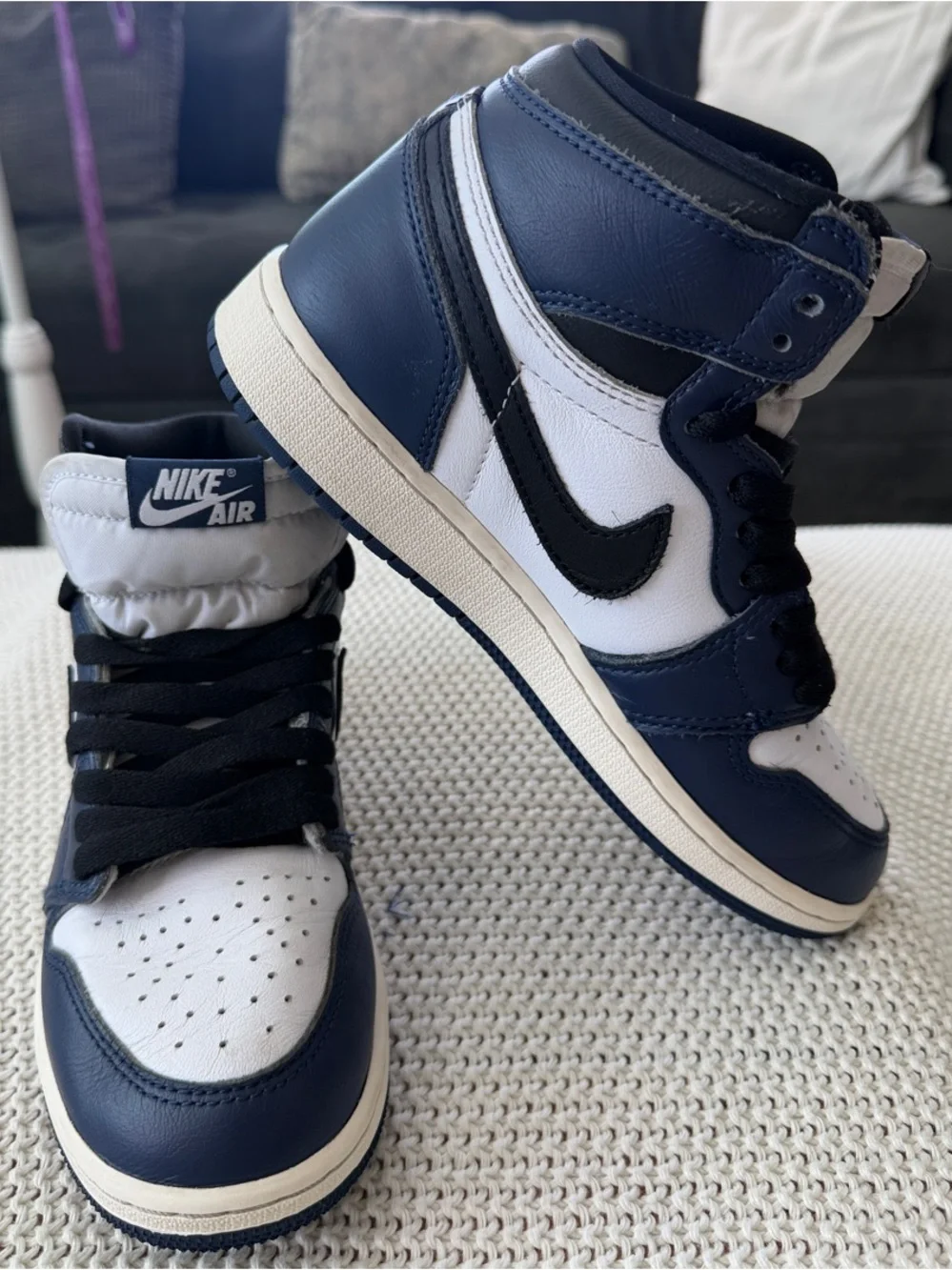 Air Jordan 1 High Top Midnight - Navy/White/Black